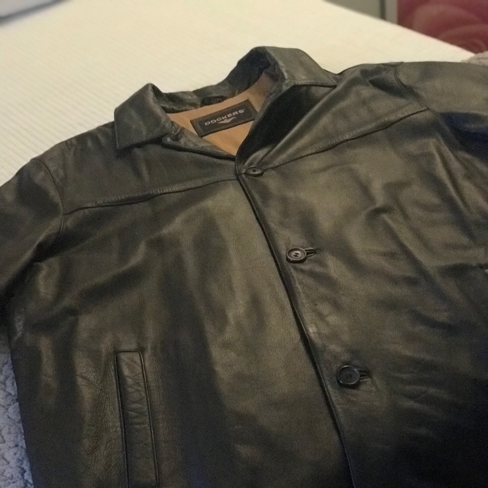 Leather Coat 3XLT in good condition